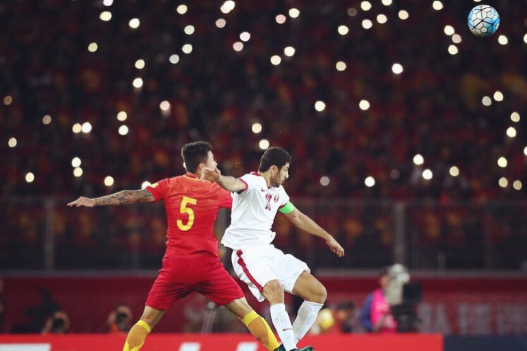 الصور المرفقة من مواقع الاتحاد الصيني على وسائل التواصل الاجتماعي