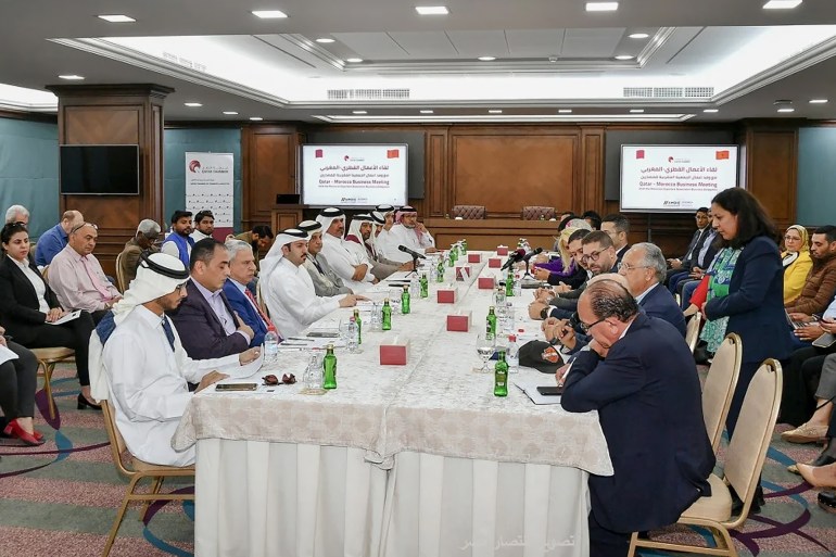وفد مغربي يبحث في الدوحة العلاقات بين البلدين (وكالة الأنباء القطرية)