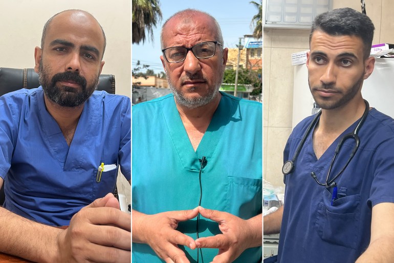 خليل الدقران متحدث باسم مستشفى شهداء الأقصى الطبيب محمد ريان الطبيب خليل البطش