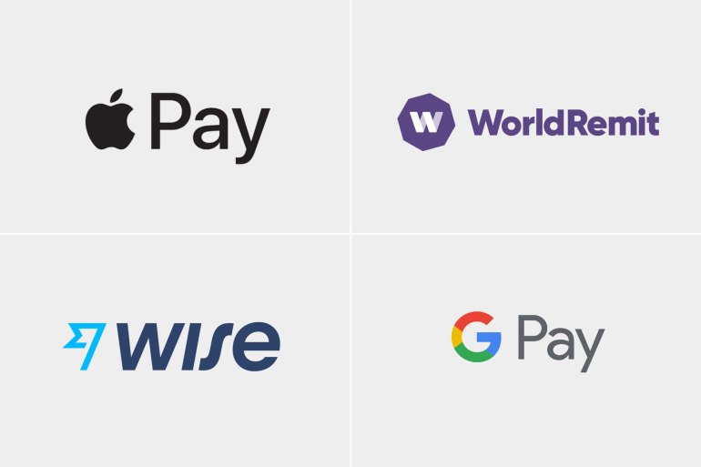 طرق لتحويل الأموال عبر الإنترنت بسهولة وأمان آبل باي (Apple Pay) وورد ريمت (WorldRemit) وايز (حكيم/Wise) غوغل باي (Google Pay)