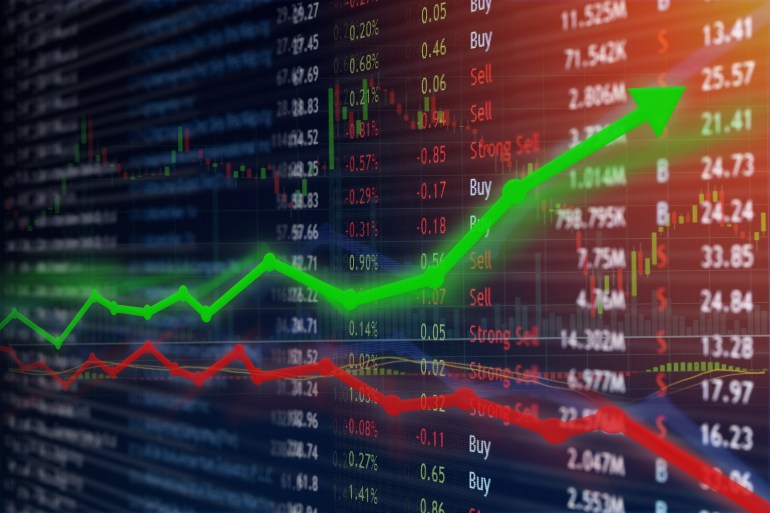 Investing,And,Stock,Market,Concept,Gain,And,Profits,With,Faded