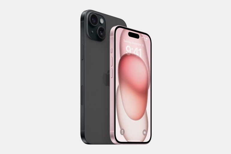 iPhone 15 and iPhone 15 Plus feature a gorgeous new and durable design, the Dynamic Island, a powerful 48MP Main camera, and A16 Bionic. (Photo: Business Wire)