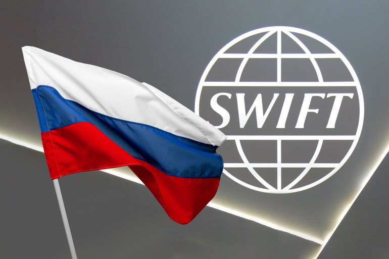 swift + russia flag