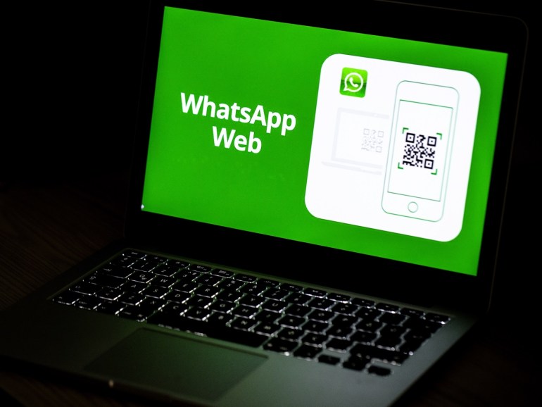 WhatsApp and Google Drive Applications- - ANKARA, TURKEY - AUGUST 28 : A laptop displays the logo of WhatsApp Web in Ankara, Turkey on August 28, 2018.