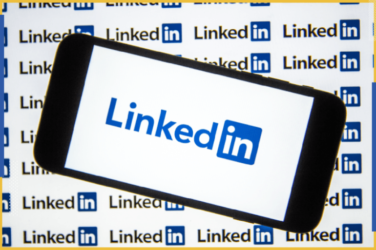 LinkedIn - - ANKARA, TURKEY - MARCH 3: In this photo illustration a mobile phone screen displays LinkedIn logo in Ankara, Turkey on March 3, 2020.