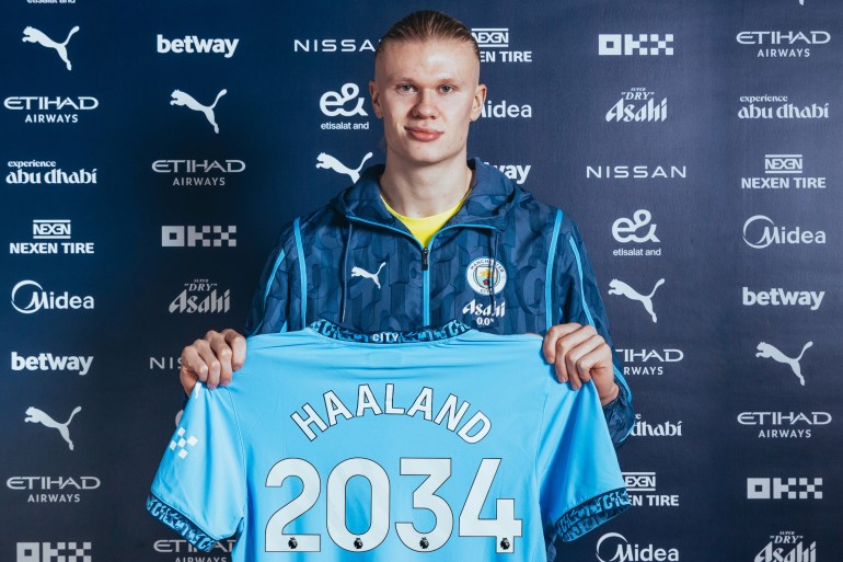 توقيع erling haaland عقده الجديد مع مانشستر سيتي مانشستر سيتي تويتر