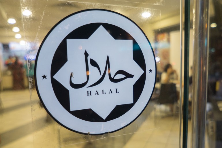 "halal" certification. Halal is certified for good and healthy food to Moslem people.