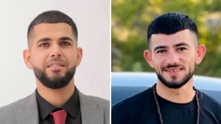 الشهيدان محمد نزال (يمين) وقتيبة الشلبي (يسار) (الجزيرة)