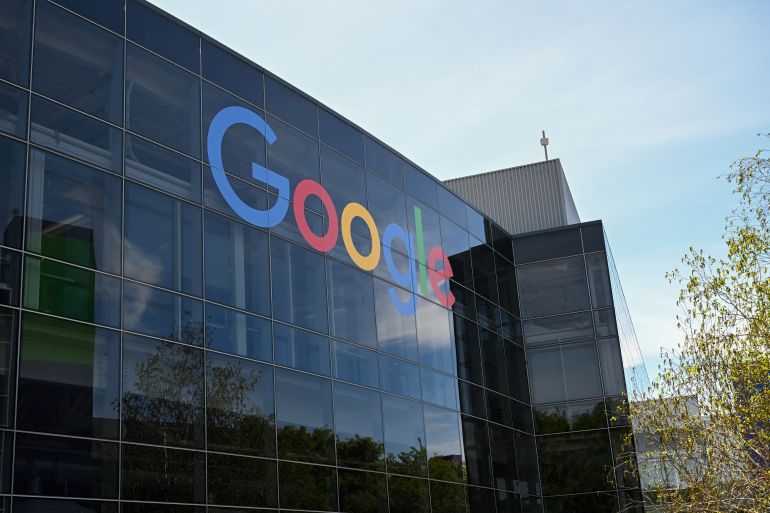 MOUNTAIN VIEW, CALIFORNIA - APRIL 16: A view of Google Headquarters in Mountain View, California, United States on April 16, 2024. (Photo by Tayfun Coskun/Anadolu via Getty Images)