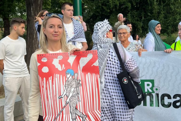 "بالأمس سربرنيتسا.. اليوم غزة": مسيرة تضامنية تجوب سراييفو في ذكرى سربرنيتسا