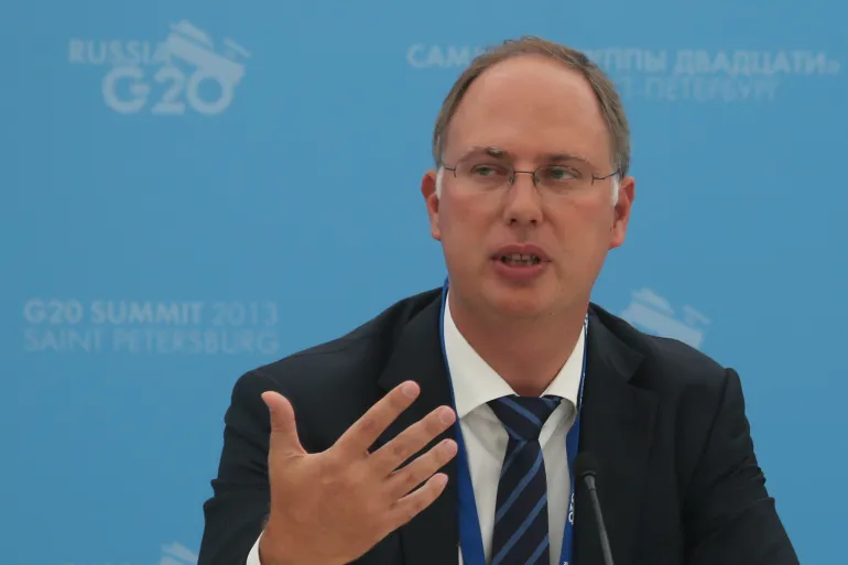 SAINT PETERSBURG - SEPTEMBER 05: In this handout image provided by Host Photo Agency, Kirill Dmitriev, CEO, Russian Direct Investment Fund (RDIF), Chair of the Business 20 Task Force on Investments and Infrastructure, at the briefing for "Cross-border Investments and Infrastructure Investments" at the Drivers of New Global Growth at the G20 summit on September 5, 2013 in St. Petersburg, Russia. The G20 summit is expected to be dominated by the issue of military action in Syria while issues surrounding the global economy, including tax avoidance by multinationals, will also be discussed duing the two-day summit. (Photo by Mikhail Kireev/Host Photo Agency via Getty Images)