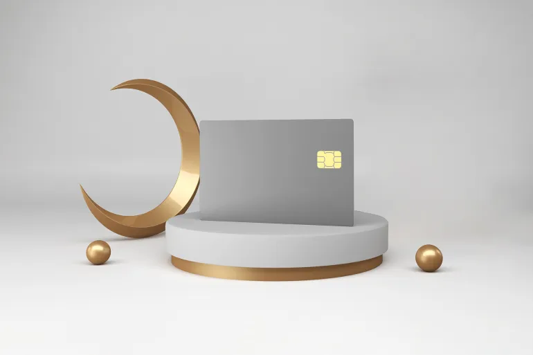 Ramadan Credit Card 3D Rendering