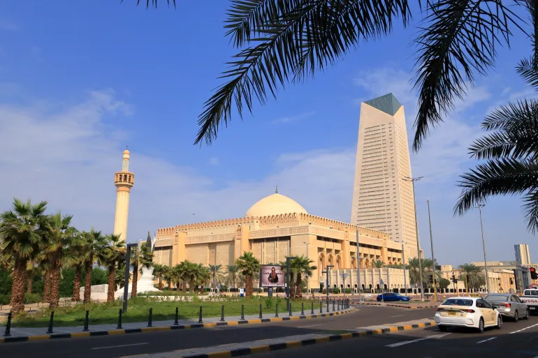 Kuwait City, Kuwait in Middle East - November 09 2024: the Grand Mosque Building in Kuwait