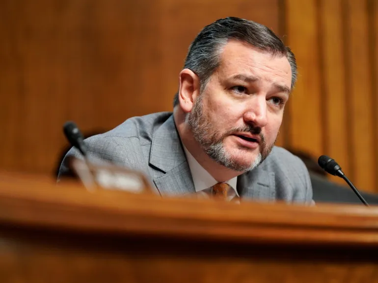 Senator Ted Cruz (R-TX) questions judicial nominees during a hearing before the Senate Judiciary Committee on Capitol Hill in Washington, U.S., December 4, 2019. REUTERS/Joshua Roberts