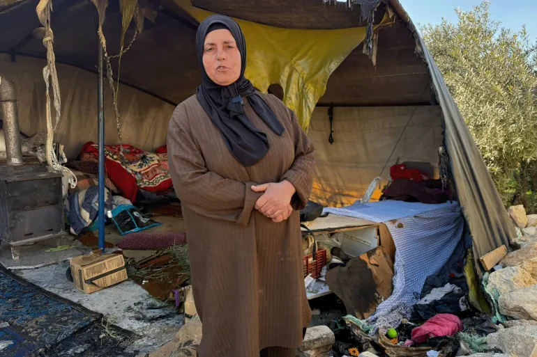 7- فلسطين-الخليل-سوسيا- حليمة عيد- مواطنة من قرية سوسيا - 25 فبراير 2026 (الجزيرة نت)