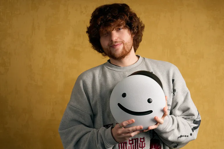 Dream poses for a portrait Thursday, Aug. 31, 2023, in Los Angeles. Dream, who shot to online fame in 2019 posting Minecraft videos on YouTube, released his first EP, "to whoever wants to hear," on Aug. 1. (AP Photo/Marcio Jose Sanchez)