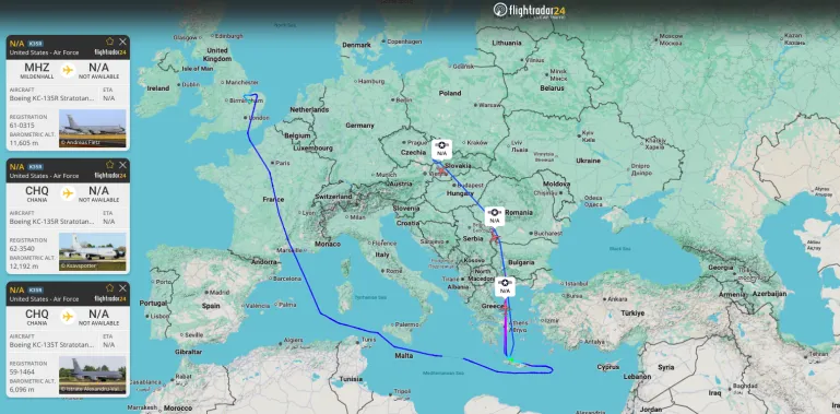 جزيرة كريت نقطة دعم أمامية لطائرات التزود بالوقود