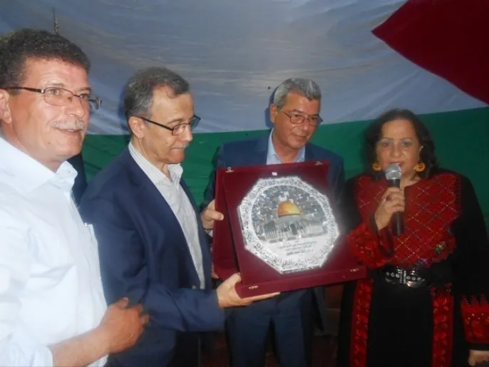 تكريم أحمد قعبور في ختام المؤتمر القانوني الدولي للدفاع عن حقوق الشعب الفلسطيني والذي عقد في روما