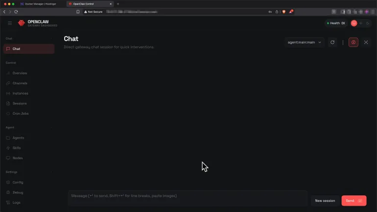 لطقة شاشة لخطوات تثبيت "أوبن كلو" بشكل سهل في "هوستنغر"