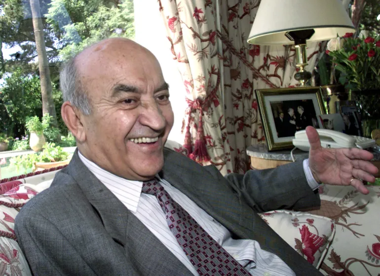 Morocco's Prime Minister Abderrahmane El Youssoufi, general secretary of the Socialist Union of Popu..