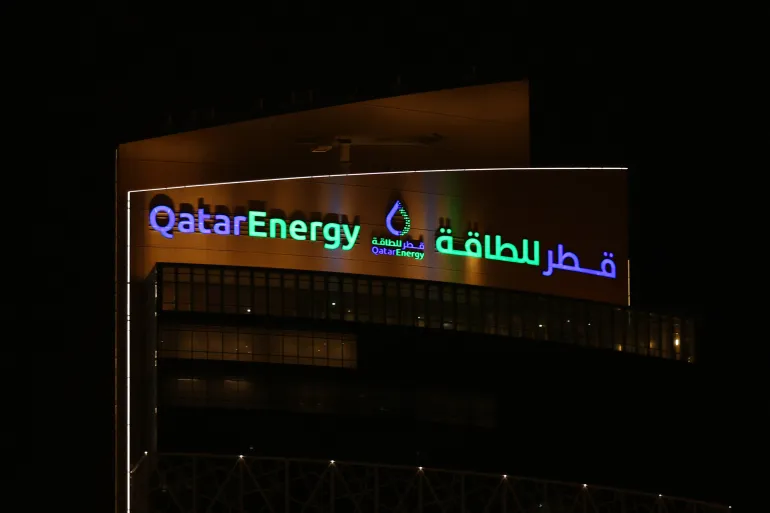 DOHA, QATAR - MARCH 3: The headquarters of Qatar Energy in the West Bay area of Doha, Qatar on March 3, 2026 in Doha, Qatar. The West Bay area is experiencing disruptions due to the conflict with Iran including missile and drone activity. (Photo by Yousef Masoud/Getty Images)