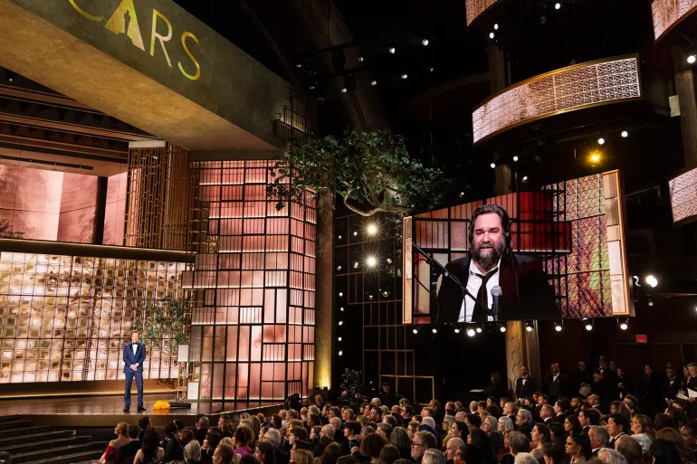 THE OSCARS® - Hosted by Conan O'Brien, the 98th Oscars will be held on Sunday, March 15, at the Dolby® Theatre at Ovation Hollywood and will be televised live on ABC, streamed live on Hulu and airs live in more than 200 territories worldwide. (Disney/Frank Micelotta) CONAN O'BRIEN, MATTHEW BERRY (Photo by Frank Micelotta/Disney via Getty Images)