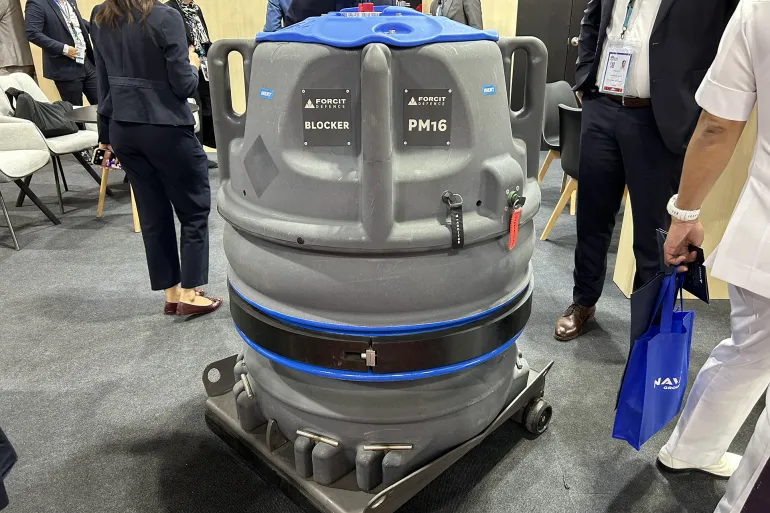 لغم بحري صناعة فنلاندية مزود بمجسات الكترونية