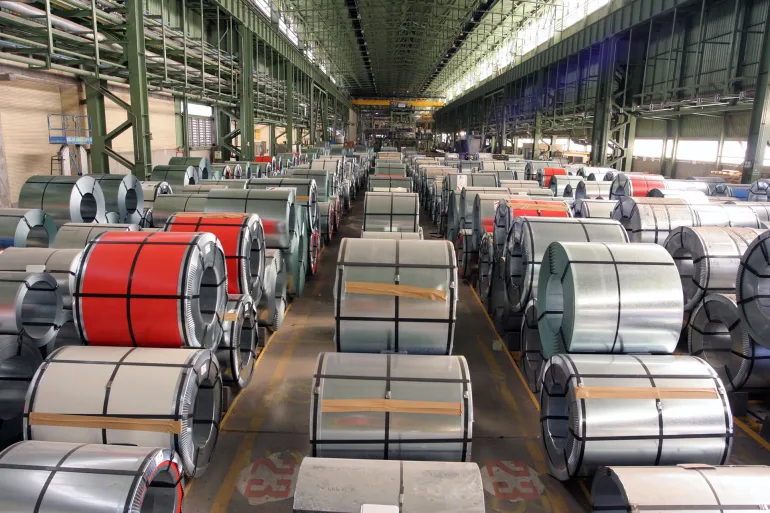 Mobarakeh Steel Company, now one of the largest industrial units in Iran, was constructed in an area of 65 km to the southwest of Isfahan. Construction operations began in 1981. Building and technical operations done during the construction phase of Mobarakeh Steel are unique in the Middle East, for example near 18.7 million cubic meters of excavation and over 1.845 million cubic meters of concrete, and 80,000 tonnes of reinforcement bars, about 150 thousand tonnes of metal structures, and more than 500 tonnes of equipment and machinery were installed. SHANDIZ October 17, 2011 NO.18 (Photo by Mohsen Shandiz/Corbis via Getty Images)