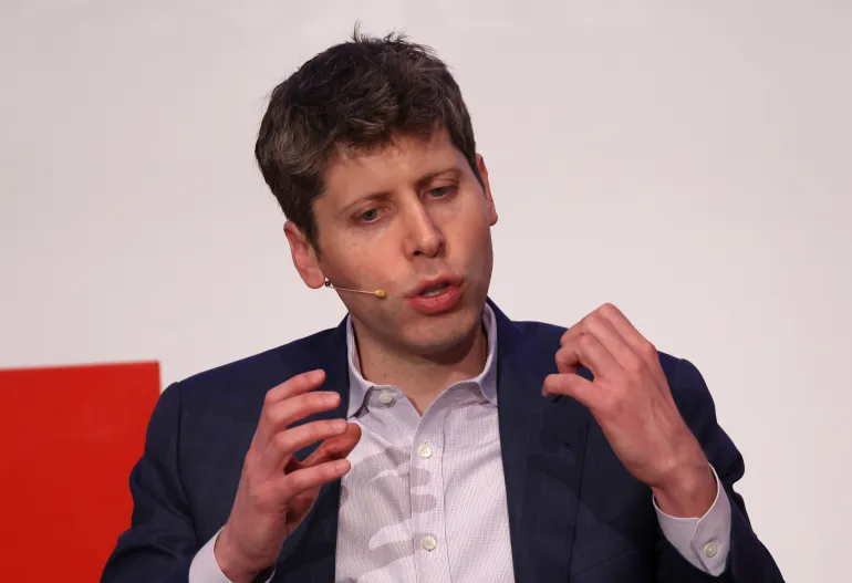BERLIN, GERMANY - FEBRUARY 07: Sam Altman, co-founder and CEO of OpenAI, speaks during a panel discussion titled "The Age of AI" at the Technical University of Berlin on February 07, 2025 in Berlin, Germany. Altman said he predicts the pace of artificial intelligence's usefulness in the next two years will accelerate markedly compared to the last two years. (Photo by Sean Gallup/Getty Images)
