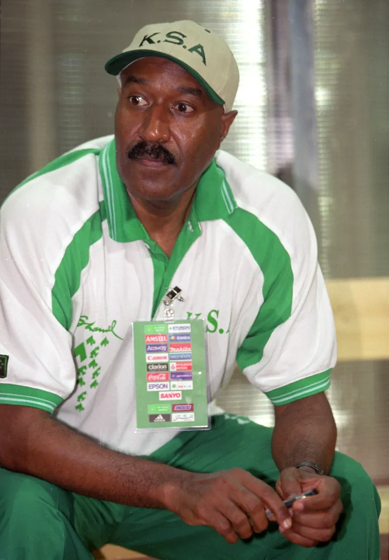 24 Oct 2000: Saudi Arabia coach Nasser Al Johar during the Asian Cup quarter-final match against Kuwait at Sports City in Lebanon. Saudi Arabia won 3-2 after extra-time. Mandatory Credit: Ben Radford /Allsport