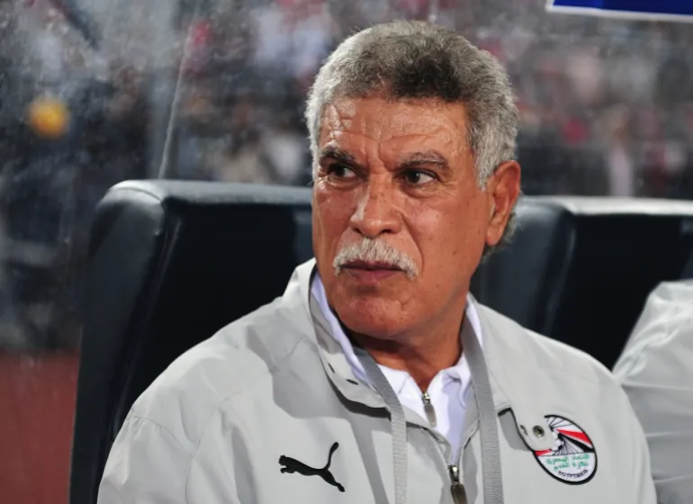CAIRO, EGYPT - NOVEMBER 14: Hassan Shehata, the Egypt coach, looks on prior to the FIFA2010 World Cup qualifying match between Egypt and Algeria at the Cairo International Stadium on November 14, 2009 in Cairo, Egypt. (Photo by Clive Mason/Getty Images)