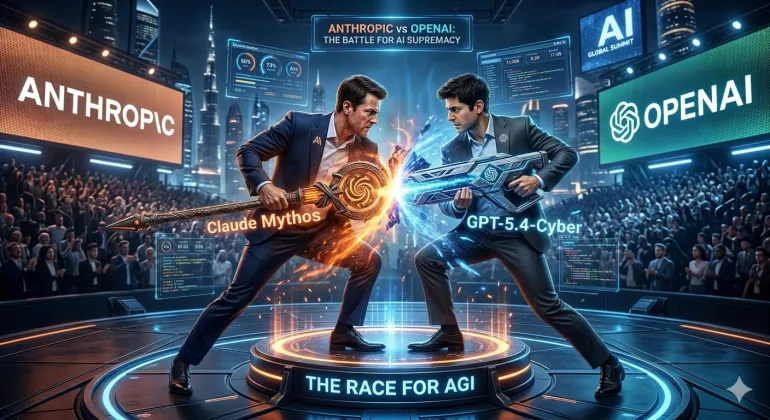 أوبن أيه آي وأنثروبيك تتنافسان بشدة في مجال نماذج الذكاء الاصطناعي المتقدمة (مولدة بالذكاء الاصطناعي/الجزيرة)