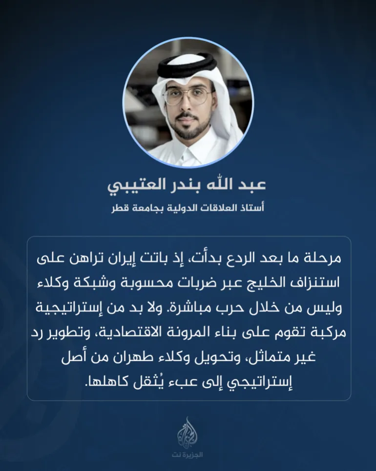 عبد الله بندر العتيبي أستاذ العلاقات الدولية بجامعة قطر