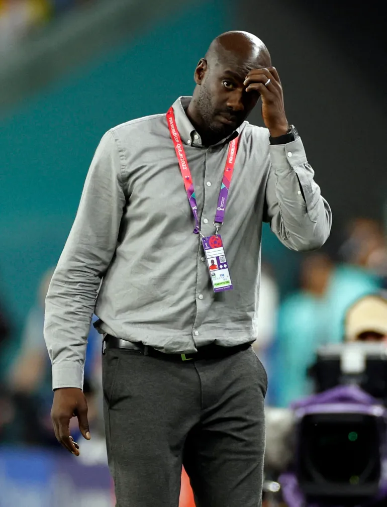 Soccer Football - FIFA World Cup Qatar 2022 - Group H - Ghana v Uruguay - Al Janoub Stadium, Al Wakrah, Qatar - December 2, 2022 Ghana coach Otto Addo REUTERS/John Sibley