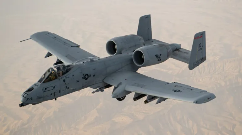 طائرة أمريكية من طراز "إيه-10 ورثوغ" نفس النوع الذي أعلنت إيران إصابته (الجيش الأمريكي)