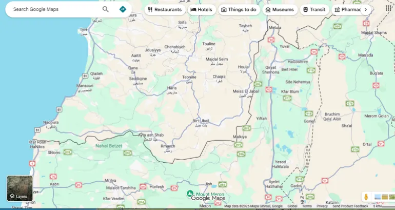 لماذا اختفى جنوب لبنان عن "خرائط آبل"؟