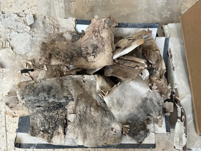 فلسطين-غزة-الدمار الذي طال المسجد العمري وقصر الباشا شرق مدينة غزة خلال الإبادة في غزة. يسرى العكلوك-الجزيرة نت 11 أبريل 2026