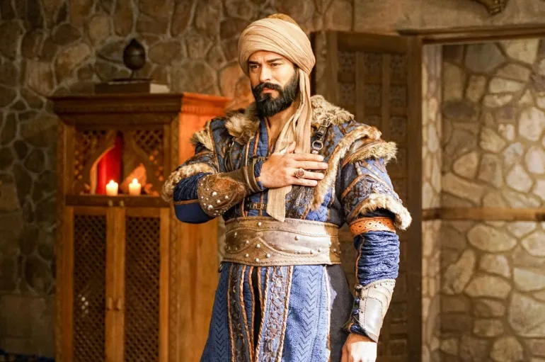 A still shot shows actor Burak Özçivit in the role of Osman Ghazi, the founder of the Ottoman Empire, in a scene from "Kuruluş Osman." A still shot shows actor Burak Özçivit in the role of Osman Ghazi, the founder of the Ottoman Empire, in a scene from "Kuruluş Osman." المصدر: مسلسل "Kuruluş Osman"