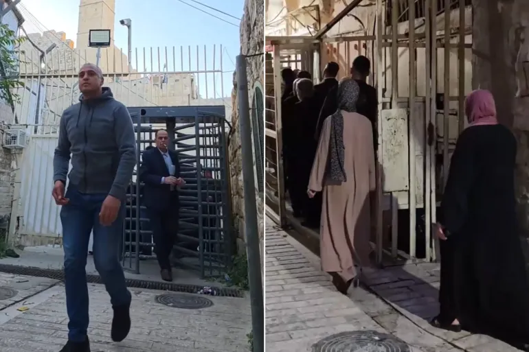 صلاة العيد في المسجد الإبراهيمي في الخليل المصدر من تيليجرام @QudsN