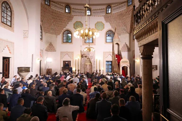 Muslims gather to perform Eid al-Adha prayer in Sarajevo, Bosnia and Herzegovina, May 27, 2026. REUTERS/Amel Emric