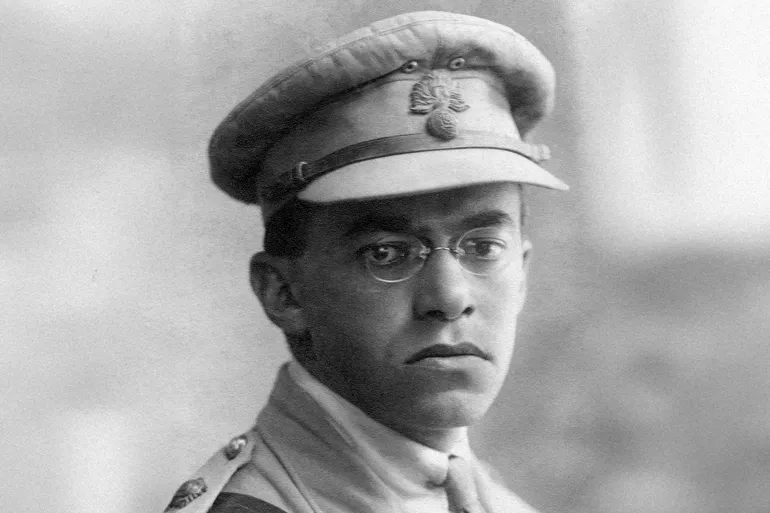 Israel/Palestine: Ze'ev Jabotinsky (1880-1940), Revisionist Zionist leader, founder of the the Jewish Legion of the British Army in World War I and later of the paramilitary group Irgun. Wearing Jewish Legion Uniform, c. 1917. (Photo by: Pictures from History/Universal Images Group via Getty Images)