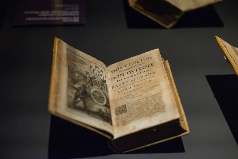 Naples, Italy, September 17 20220: a book from Don Chisciotte(Don Quixote) event in Naples Royal Palace; Shutterstock ID 2226339219; purchase_order: س; job: ; client: ; other: