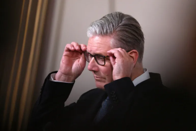 FILE PHOTO: British Prime Minister Keir Starmer attends a press conference after the multinational virtual summit at the Elysee Presidential Palace in Paris, France, April 17, 2026. Tom Nicholson/Pool via REUTERS/File Photo