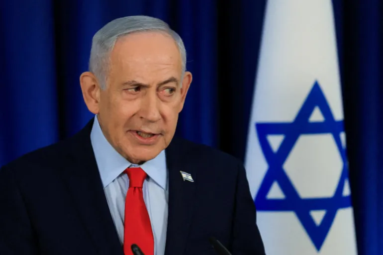 FILE PHOTO: Israeli Prime Minister Benjamin Netanyahu speaks during a press conference, amid the U.S.-Israel conflict with Iran, in Jerusalem, March 19, 2026. REUTERS/Ronen Zvulun/File Photo