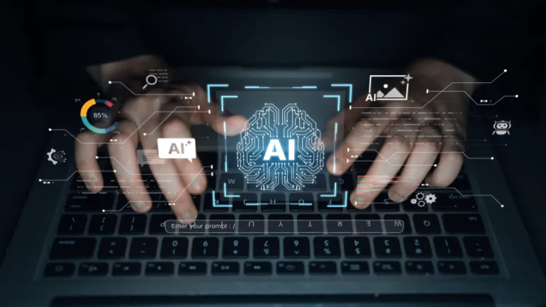 A creative platform powered by a generative AI brain. Users can enter prompts to generate content like images, interact with chatbots, and visualize data analytics. Parse