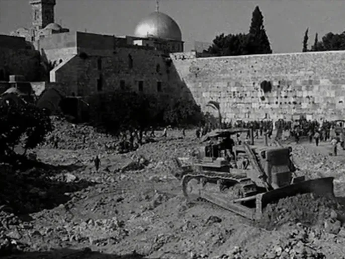 هدم حارة المغاربة القدس