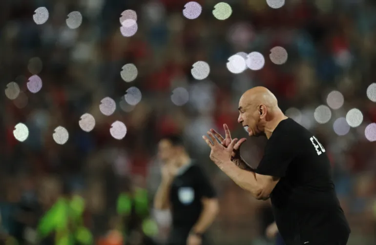 Soccer Football - International Friendly - Egypt v Russia - Cairo International Stadium, Cairo, Egypt - May 28, 2026 Egypt coach Hossam Hassan reacts REUTERS/Mohamed Abd El Ghany