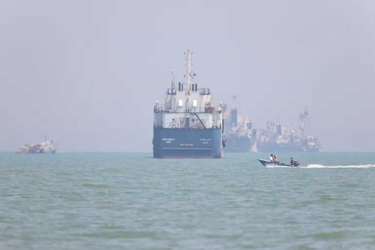 Vessels in the Strait of Hormuz near the beach of Bandar Abbas, Iran, June 11, 2026. Amirhosein Khorgooi/ISNA/WANA (West Asia News Agency) via REUTERS ATTENTION EDITORS - THIS PICTURE WAS PROVIDED BY A THIRD PARTY. ISRAEL OUT. NO COMMERCIAL OR EDITORIAL SALES IN ISRAEL. NO ACCESS FOR ISRAELI MEDIA. NO USE BBC PERSIAN. NO USE VOA PERSIAN. NO USE MANOTO. NO USE IRAN INTERNATIONAL. NO USE RADIO FARDA. DIGITAL: NO USE BBC PERSIAN. NO USE VOA PERSIAN. NO USE MANOTO. NO USE IRAN INTERNATIONAL. NO USE RADIO FARDA.