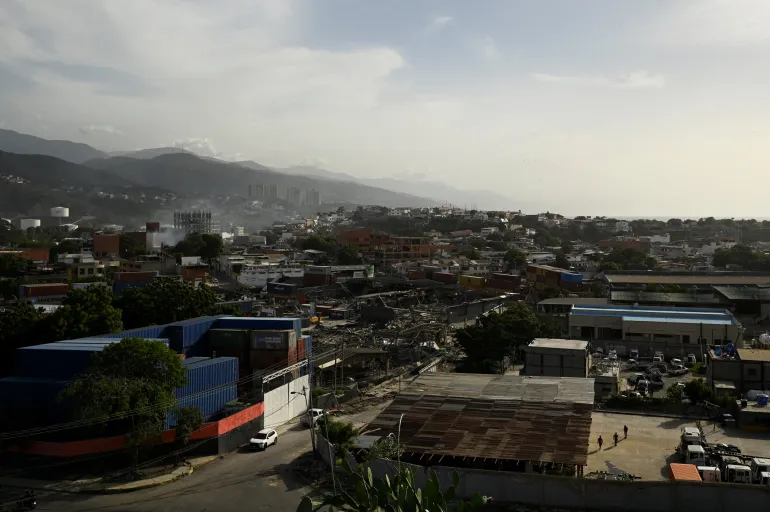 Damaged property in the aftermath of earthquakes, in Catia La Mar, La Guaira, Venezuela, June 25, 2026. REUTERS/Maxwell Briceno